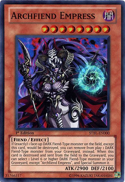 Archfiend Empress [STBL-EN000] Super Rare | Rock City Comics