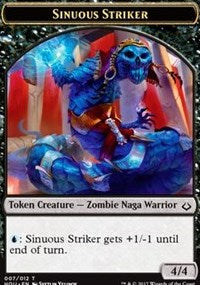 Sinuous Striker // Zombie Double-sided Token [Hour of Devastation Tokens] | Rock City Comics