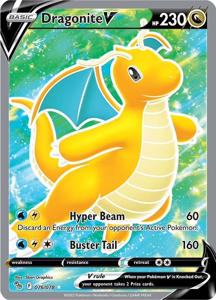 Dragonite V (076/078) [Pokémon GO] | Rock City Comics