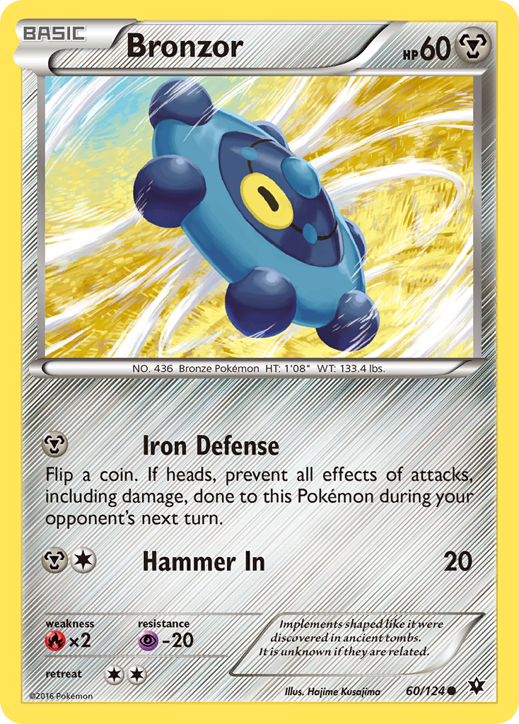 Bronzor (60/124) [XY: Fates Collide] | Rock City Comics