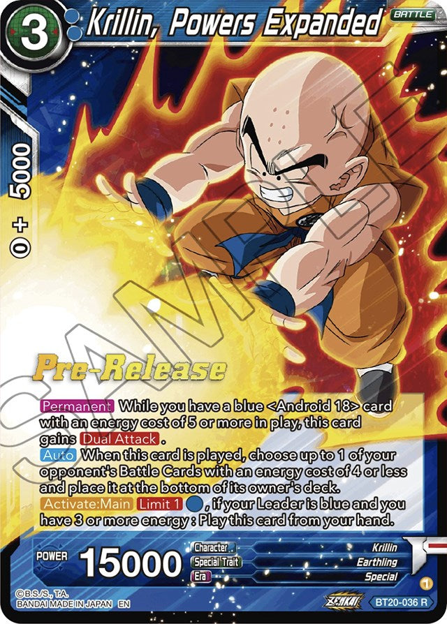 Krillin, Powers Expanded (BT20-036) [Power Absorbed Prerelease Promos] | Rock City Comics