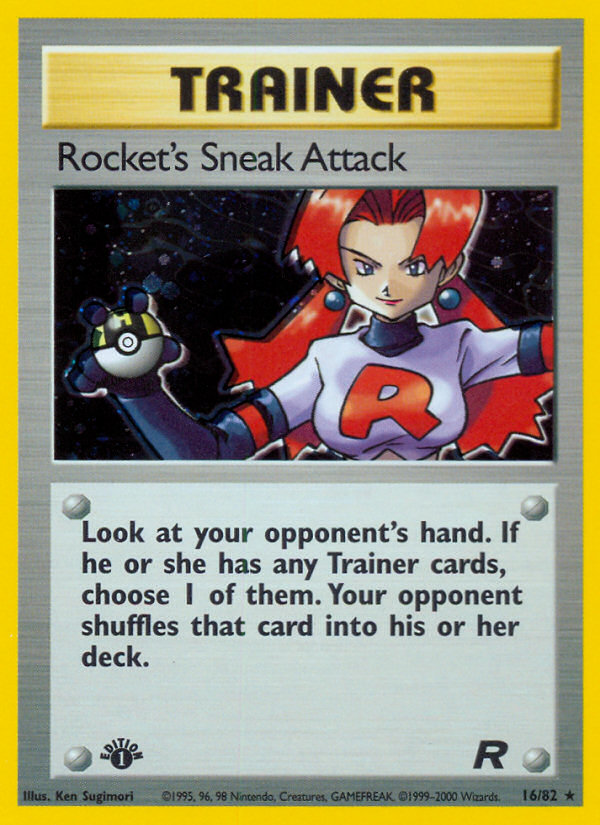 Rocket's Sneak Attack (16/82) [Team Rocket 1st Edition] | Rock City Comics