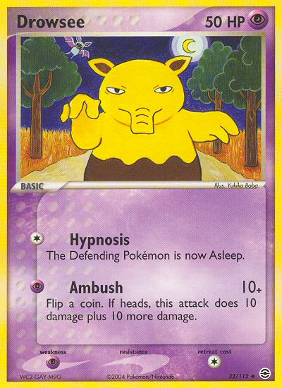 Drowzee (32/112) [EX: FireRed & LeafGreen] | Rock City Comics