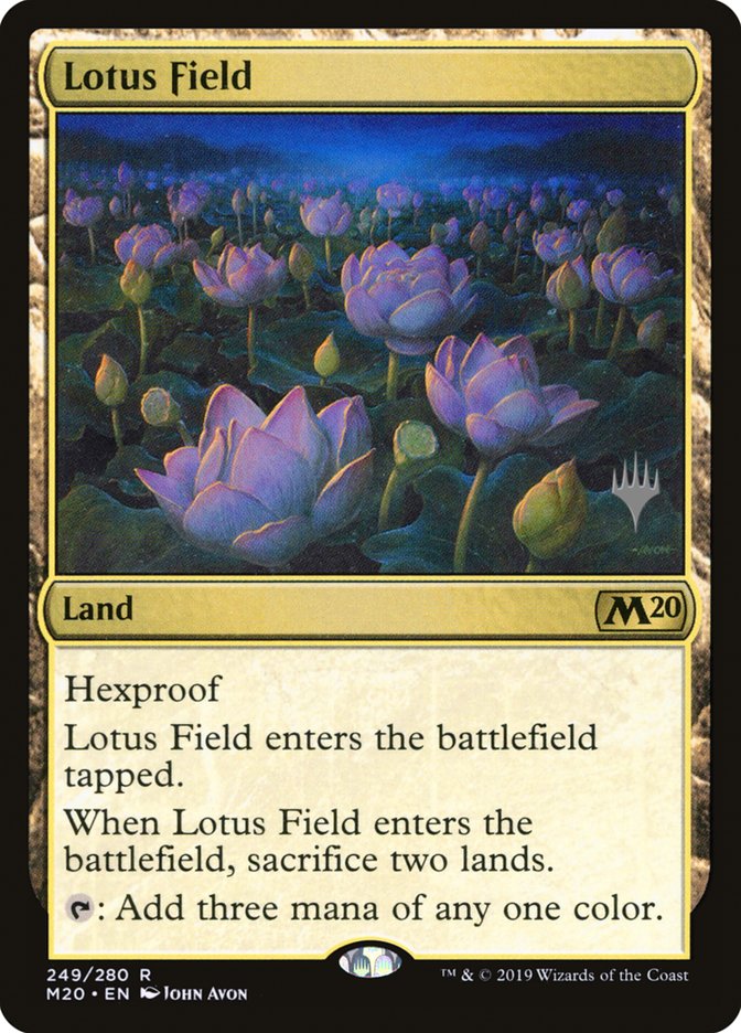 Lotus Field (Promo Pack) [Core Set 2020 Promos] | Rock City Comics