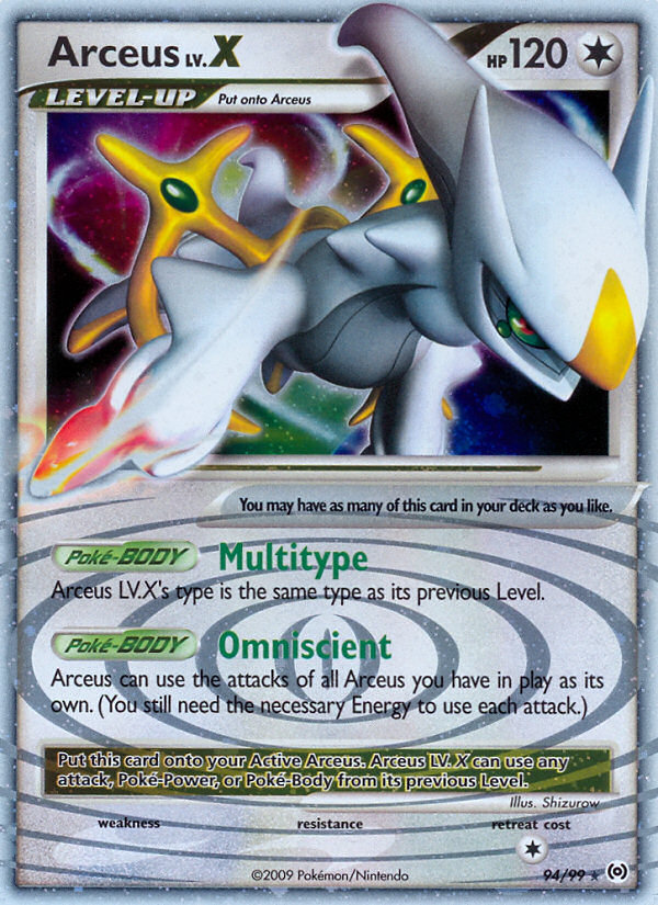 Arceus LV.X (94/99) [Platinum: Arceus] | Rock City Comics