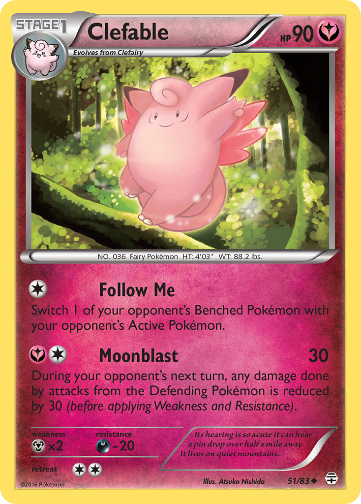 Clefable (51/83) [XY: Generations] | Rock City Comics