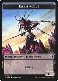 Faerie Rogue // Thopter Double-sided Token [Commander: Zendikar Rising Tokens] | Rock City Comics