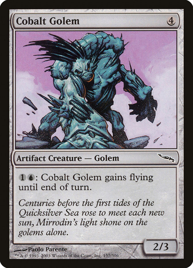 Cobalt Golem [Mirrodin] | Rock City Comics