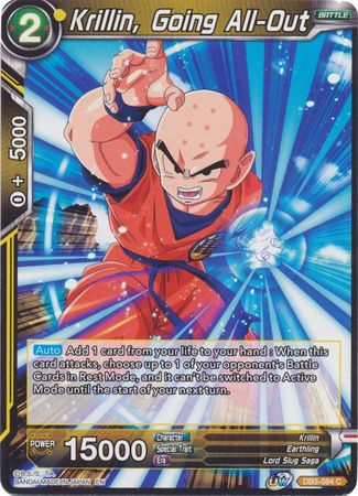 Krillin, Going All-Out [DB3-084] | Rock City Comics
