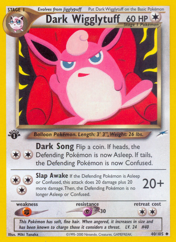 Dark Wigglytuff (40/105) [Neo Destiny 1st Edition] | Rock City Comics