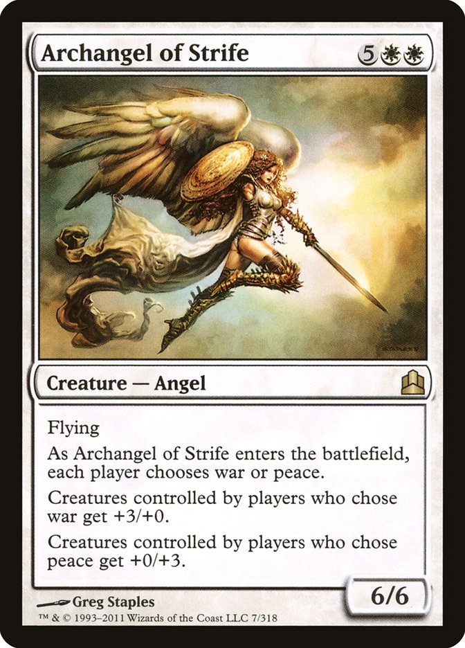 Archangel of Strife [Commander 2011] | Rock City Comics