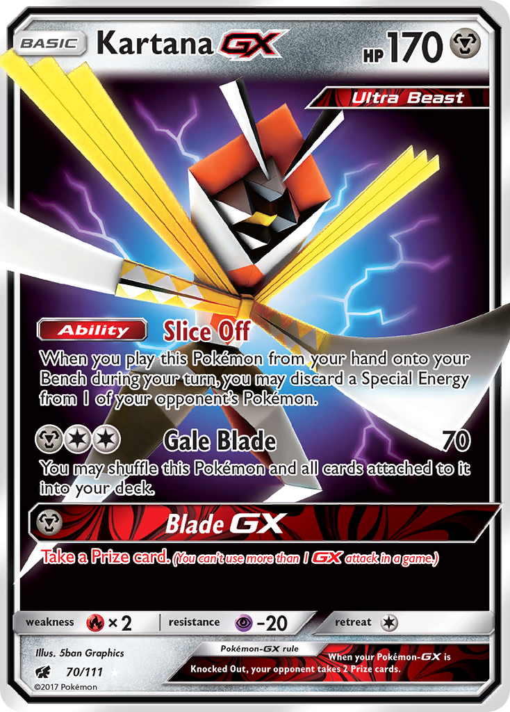 Kartana GX (70/111) [Sun & Moon: Crimson Invasion] | Rock City Comics