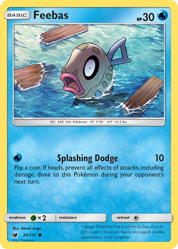 Feebas (26/111) [Sun & Moon: Crimson Invasion] | Rock City Comics