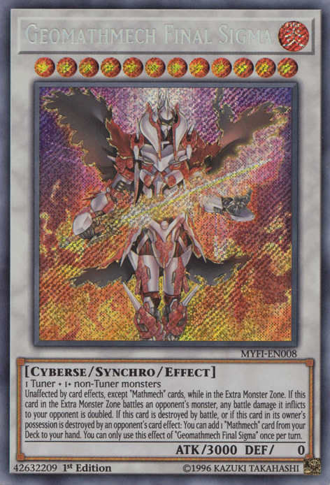 Geomathmech Final Sigma [MYFI-EN008] Secret Rare | Rock City Comics