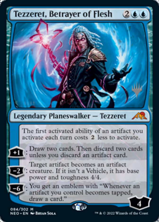 Tezzeret, Betrayer of Flesh (Promo Pack) [Kamigawa: Neon Dynasty Promos] | Rock City Comics