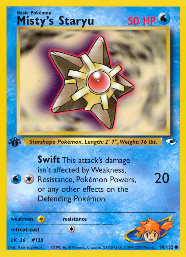 Misty's Staryu (90/132) [Gym Heroes 1st Edition] | Rock City Comics