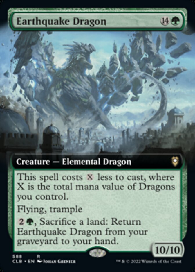 Earthquake Dragon (Extended Art) [Commander Legends: Battle for Baldur's Gate] | Rock City Comics