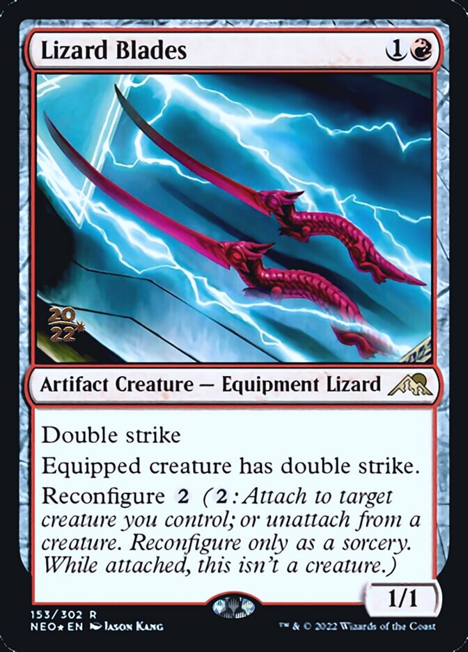 Lizard Blades [Kamigawa: Neon Dynasty Prerelease Promos] | Rock City Comics