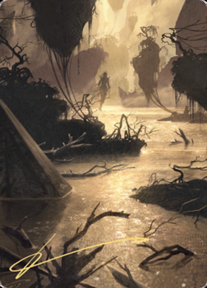 Murkwater Pathway Art Card (Gold-Stamped Signature) [Zendikar Rising Art Series] | Rock City Comics