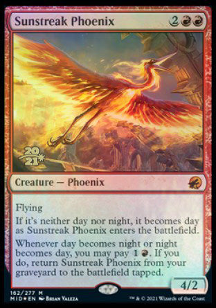 Sunstreak Phoenix [Innistrad: Midnight Hunt Prerelease Promos] | Rock City Comics