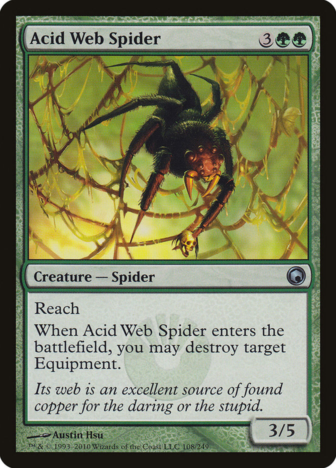 Acid Web Spider [Scars of Mirrodin] | Rock City Comics