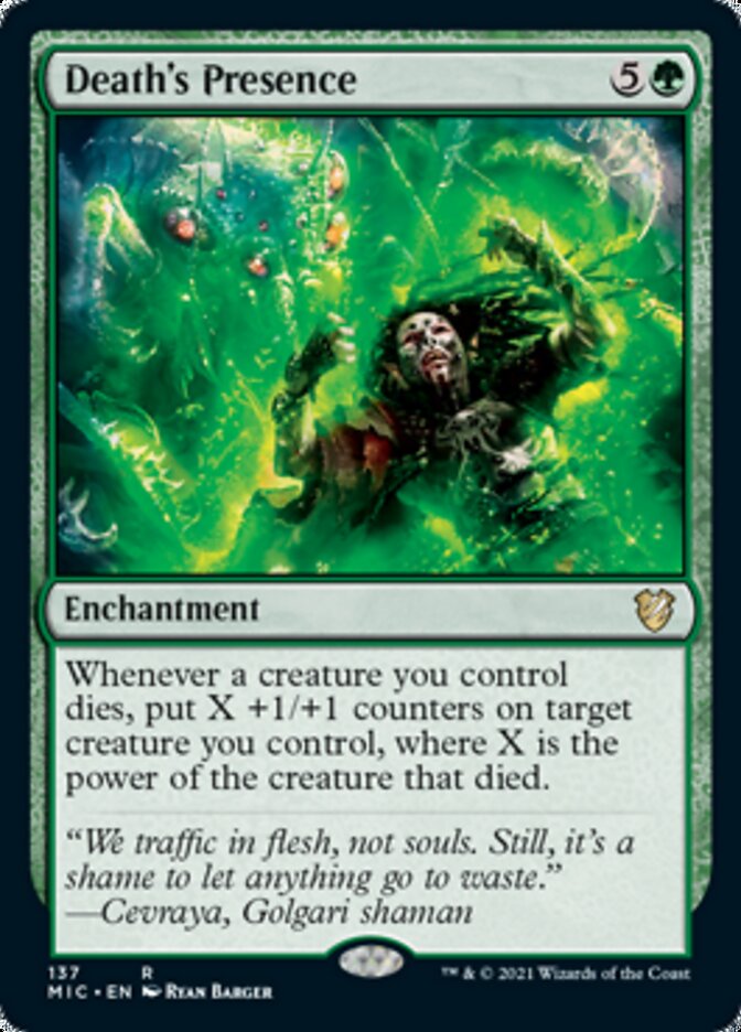 Death's Presence [Innistrad: Midnight Hunt Commander] | Rock City Comics