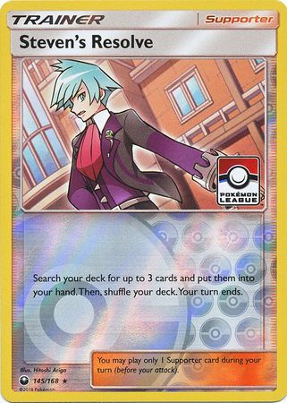 Steven's Resolve (145/168) (League Promo) [Sun & Moon: Celestial Storm] | Rock City Comics