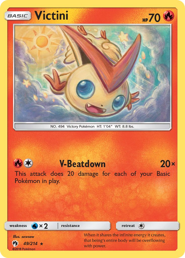 Victini (49/214) [Sun & Moon: Lost Thunder] | Rock City Comics