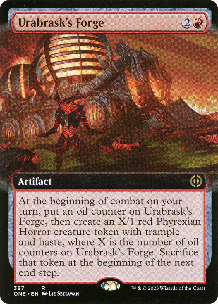 Urabrask's Forge (Extended Art) [Phyrexia: All Will Be One] | Rock City Comics