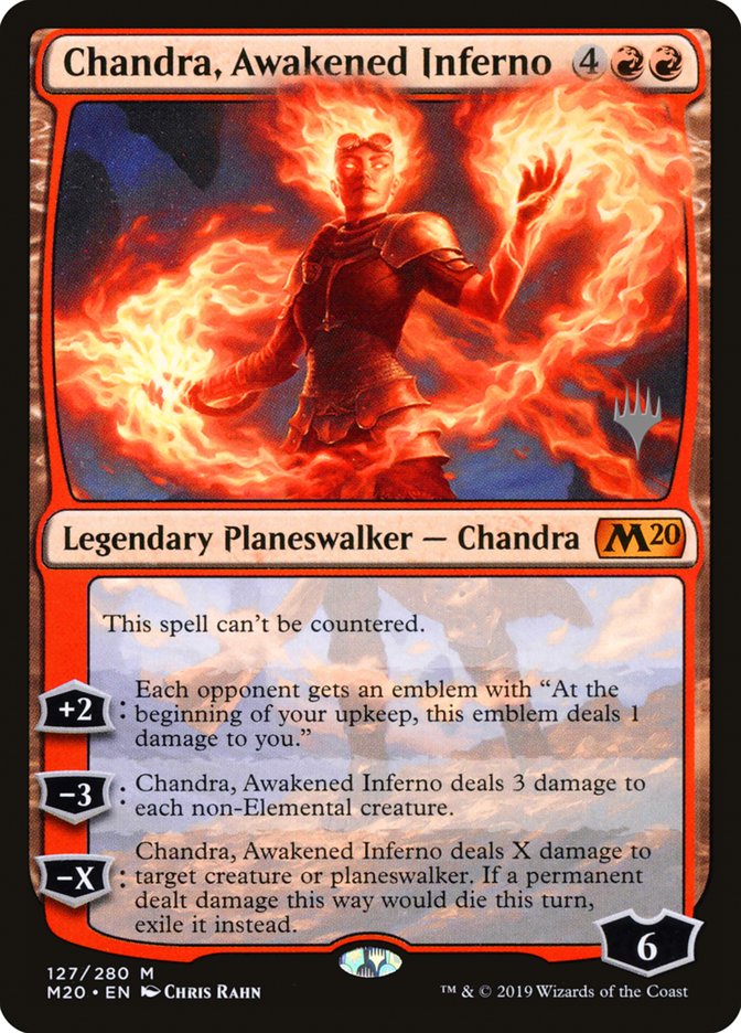 Chandra, Awakened Inferno (Promo Pack) [Core Set 2020 Promos] | Rock City Comics