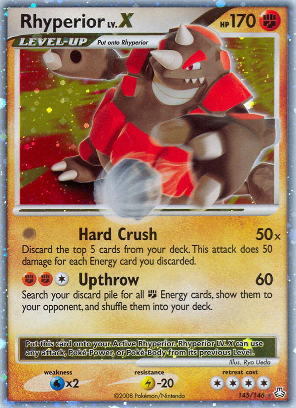 Rhyperior LV.X (145/146) [Diamond & Pearl: Legends Awakened] | Rock City Comics