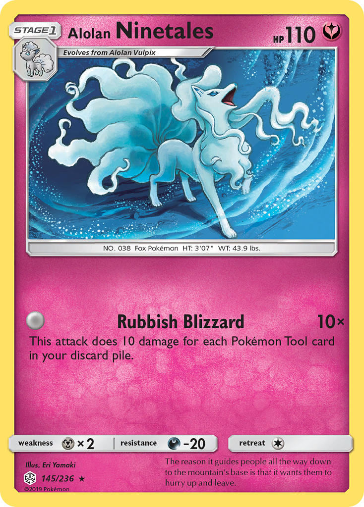 Alolan Ninetales (145/236) [Sun & Moon: Cosmic Eclipse] | Rock City Comics