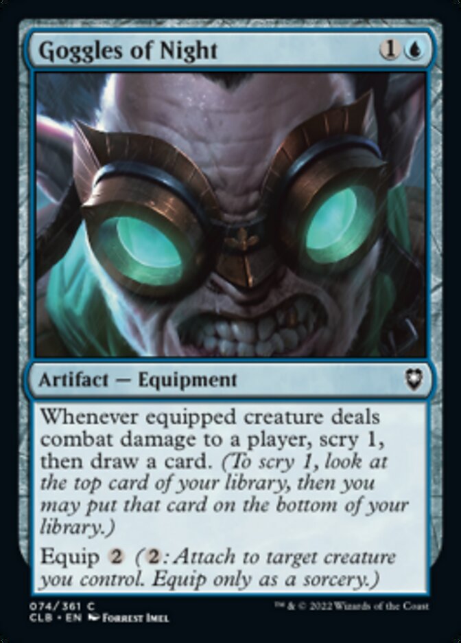 Goggles of Night [Commander Legends: Battle for Baldur's Gate] | Rock City Comics