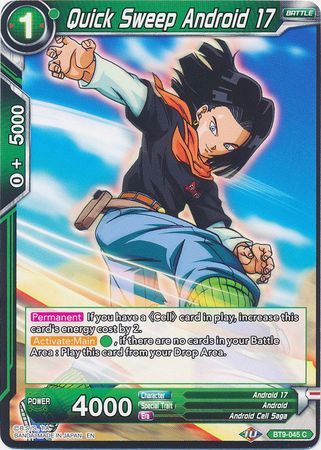 Quick Sweep Android 17 [BT9-045] | Rock City Comics