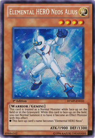 Elemental HERO Neos Alius [RYMP-EN010] Secret Rare | Rock City Comics