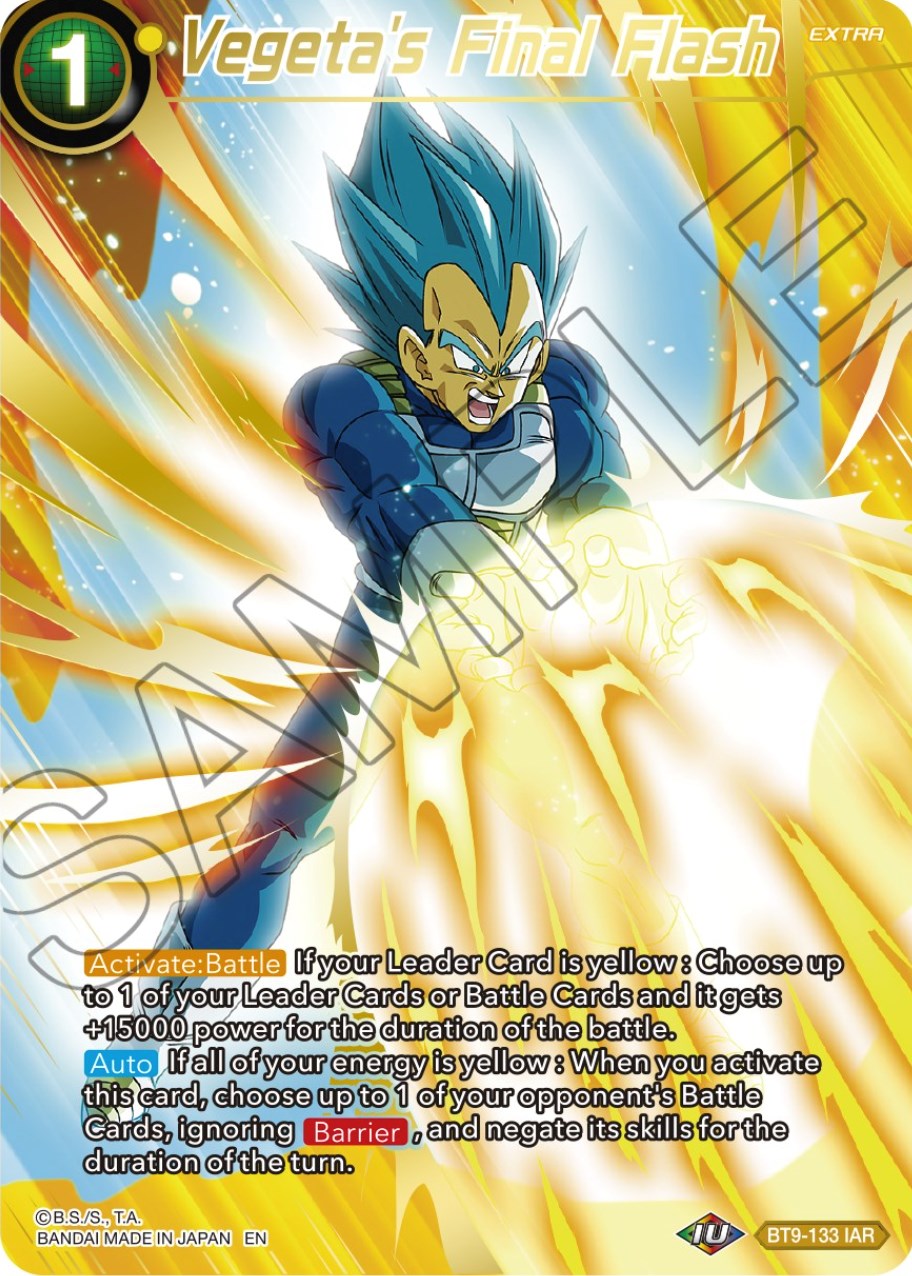 Vegeta's Final Flash (BT9-133) [Theme Selection: History of Vegeta] | Rock City Comics