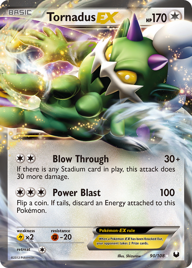 Tornadus EX (90/108) [Black & White: Dark Explorers] | Rock City Comics