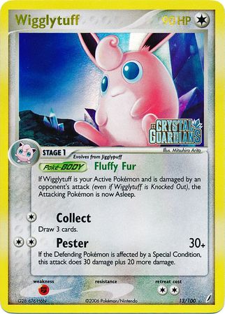 Wigglytuff (13/100) (Stamped) [EX: Crystal Guardians] | Rock City Comics