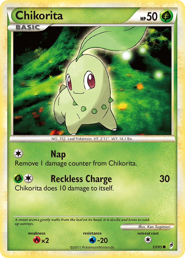 Chikorita (53/95) [HeartGold & SoulSilver: Call of Legends] | Rock City Comics