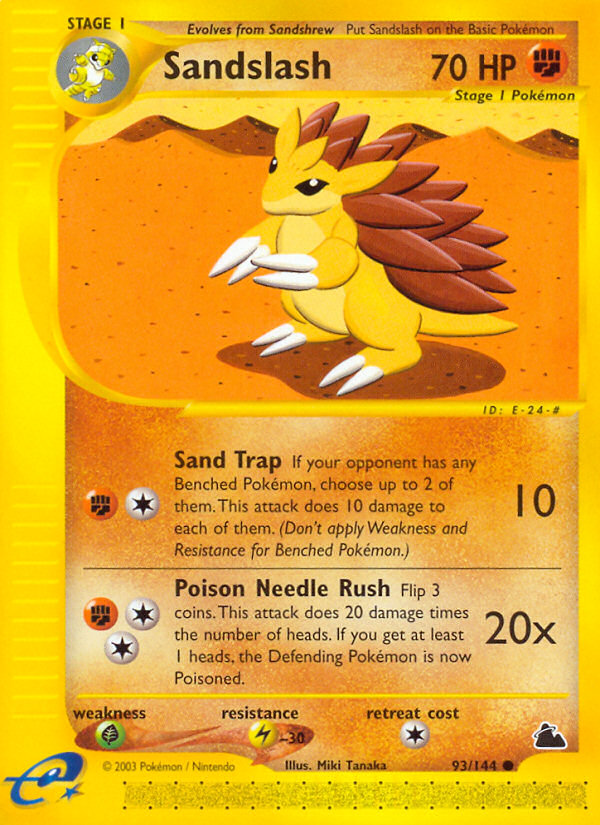 Sandslash (93/144) [Skyridge] | Rock City Comics