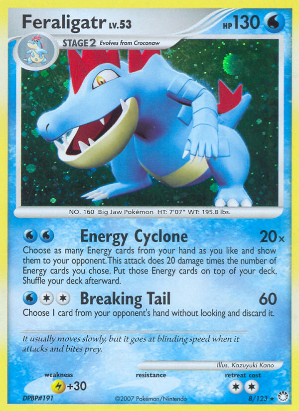 Feraligatr (8/123) [Diamond & Pearl: Mysterious Treasures] | Rock City Comics