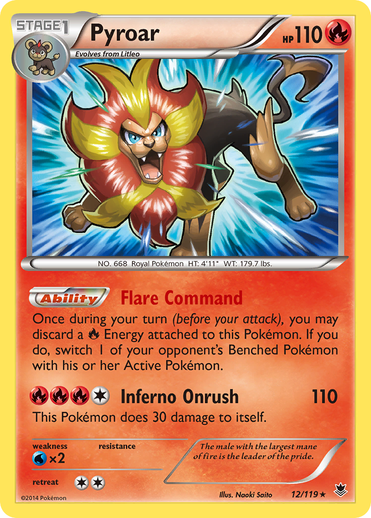 Pyroar (12/119) [XY: Phantom Forces] | Rock City Comics