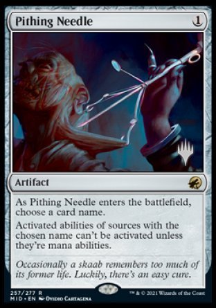 Pithing Needle (Promo Pack) [Innistrad: Midnight Hunt Promos] | Rock City Comics