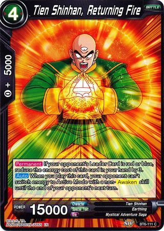 Tien Shinhan, Returning Fire [BT6-111] | Rock City Comics