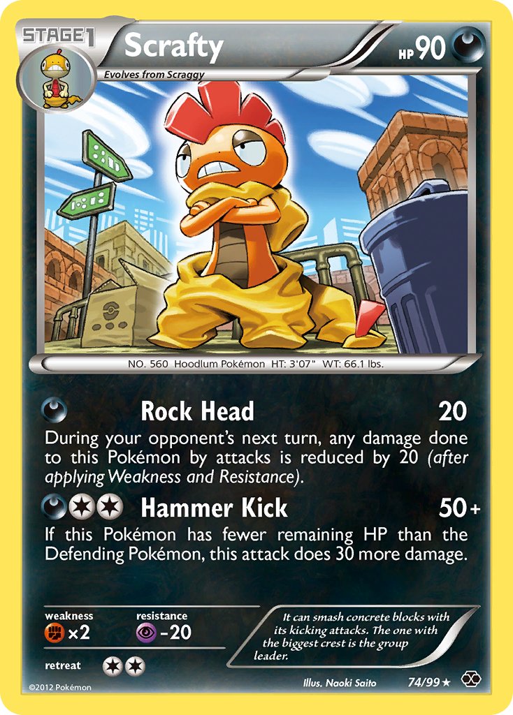 Scrafty (74/99) (Theme Deck Exclusive) [Black & White: Next Destinies] | Rock City Comics