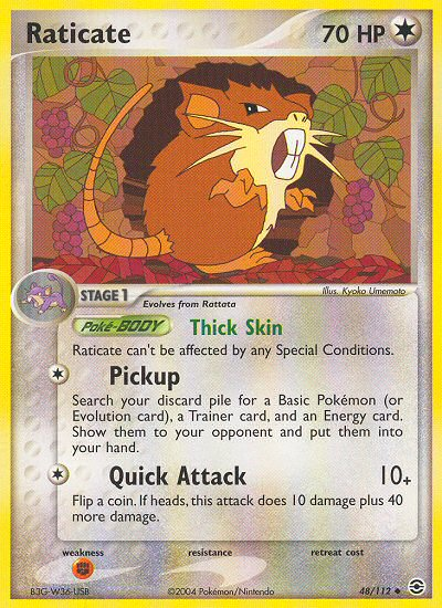 Raticate (48/112) [EX: FireRed & LeafGreen] | Rock City Comics