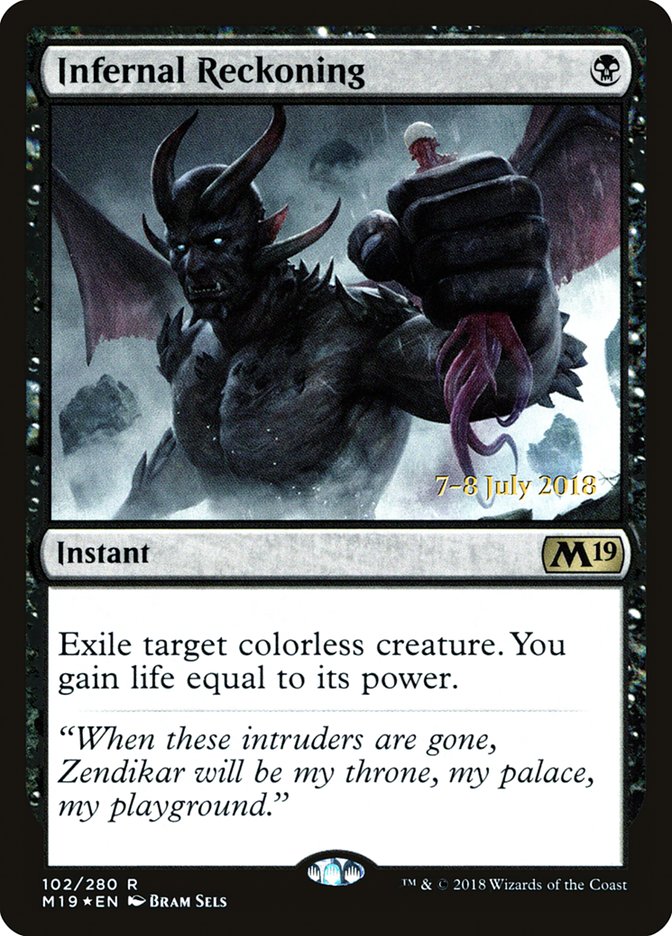 Infernal Reckoning  [Core Set 2019 Prerelease Promos] | Rock City Comics