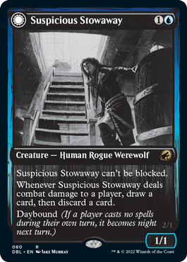 Suspicious Stowaway // Seafaring Werewolf [Innistrad: Double Feature] | Rock City Comics