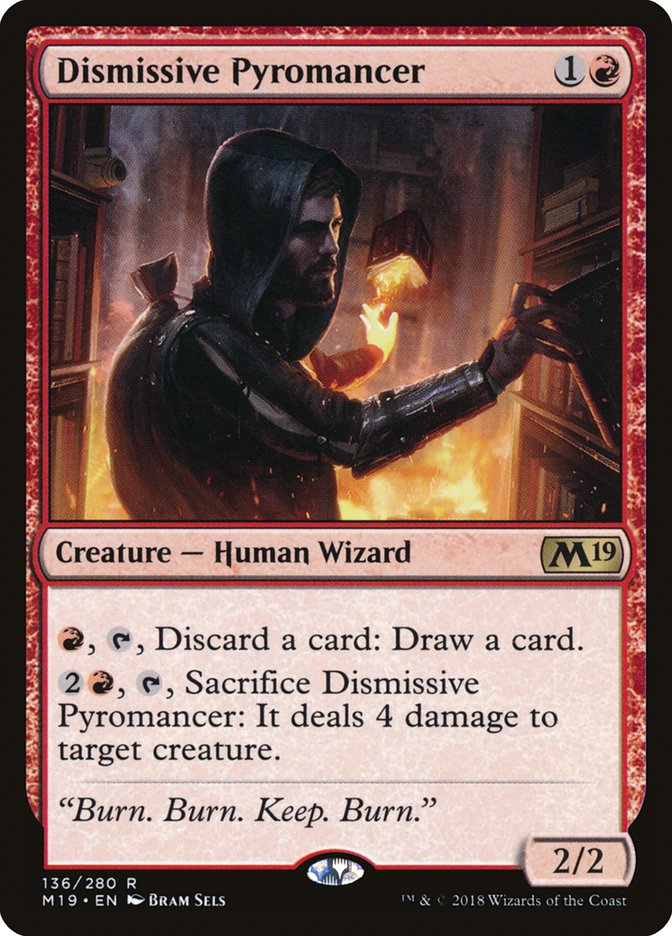 Dismissive Pyromancer [Core Set 2019] | Rock City Comics