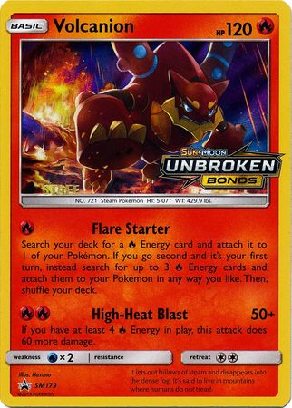 Volcanion (SM179) (Staff Prerelease Promo) [Sun & Moon: Black Star Promos] | Rock City Comics